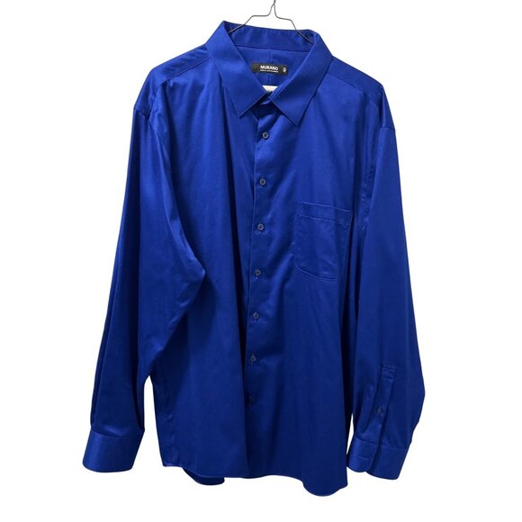 Murano Dress Shirt Sz 18/35 Long Sleeve Button-Up Formal Shirt - Picture 5 of 12